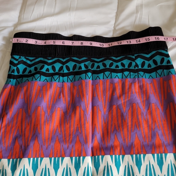 Tracy Reese red, purple, blue, & white skirt. - Picture 8 of 8